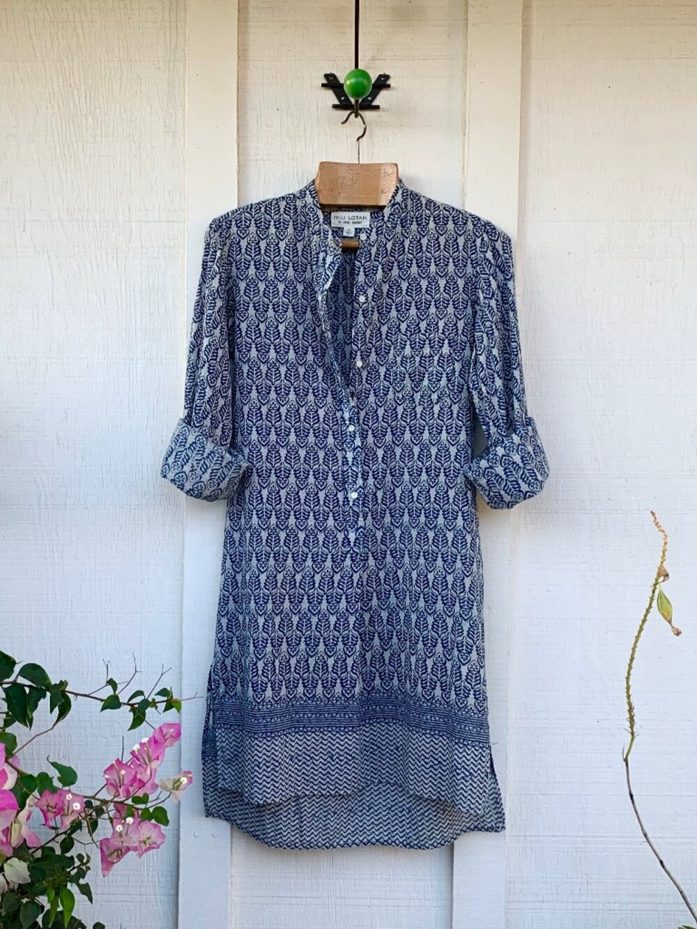 Nili Lotan cotton tunic shirt